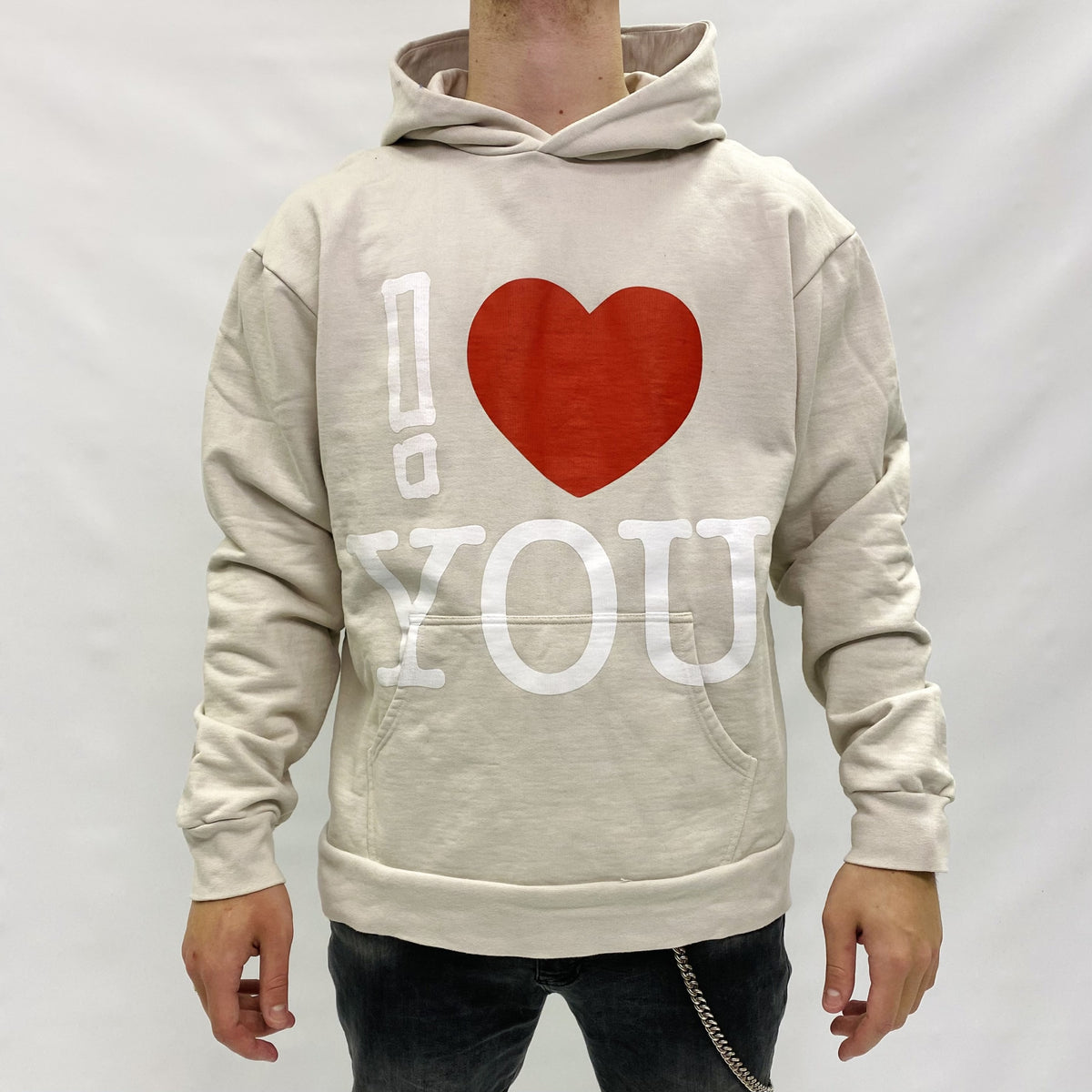 ! LOVE YOU SECTION MIKINA BÉŽOVÁ