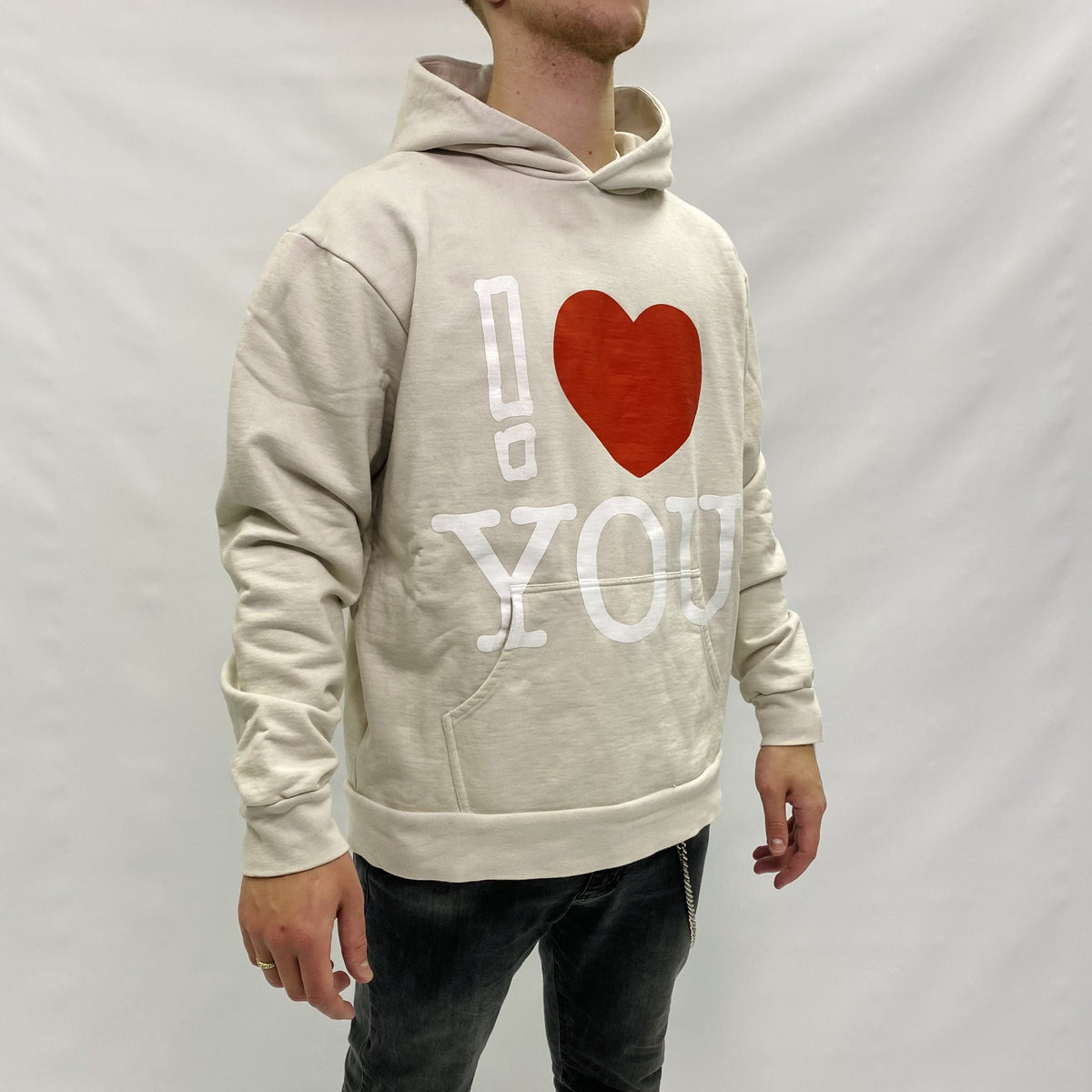 ! LOVE YOU SECTION MIKINA BÉŽOVÁ