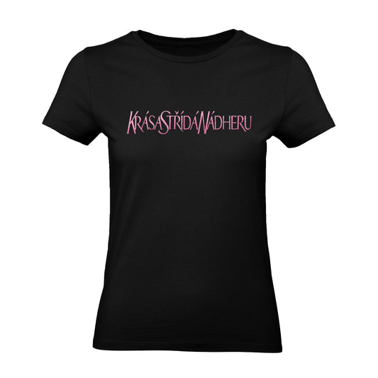 KSN DÁMSKÉ TRIKO NEON PINK GLITTER